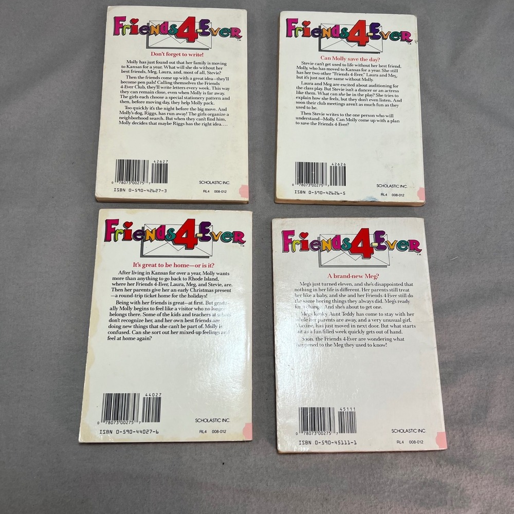 Friends 4-Ever Deirdre Corey 90s Vintage Paperbacks Lot of 4 YA Young Adult Teen - Picture 11 of 11